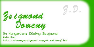 zsigmond domeny business card